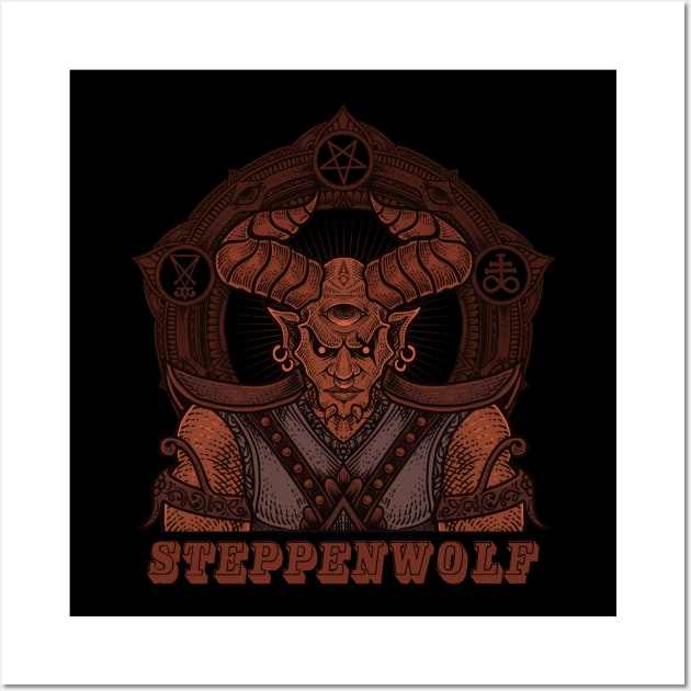 Psychedelic rock steppenwolf Wall Art by wiswisna